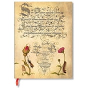 Paperblanks Flemish Rose Mira Botanica Hardcover Ultra Unlined Elastic Band Closure 144 Pg 120 GSM Other