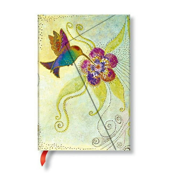 Paperblanks | Hummingbird | Whimsical Creations | Hardcover | Mini | Lined | Wrap Closure | 176 Pg | 85 GSM (Diary)