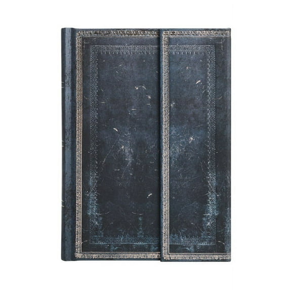 Paperblanks | Inkblot | Old Leather Collection | Hardcover | Midi | Lined | Wrap Closure | 144 Pg | 120 GSM (Diary)