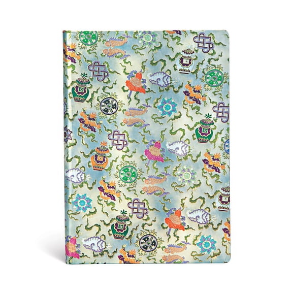 Paperblanks | Shankha | Sacred Tibetan Textiles | Hardcover | Midi | Lined | Elastic Band Closure | 144 Pg | 120 GSM (Diary)