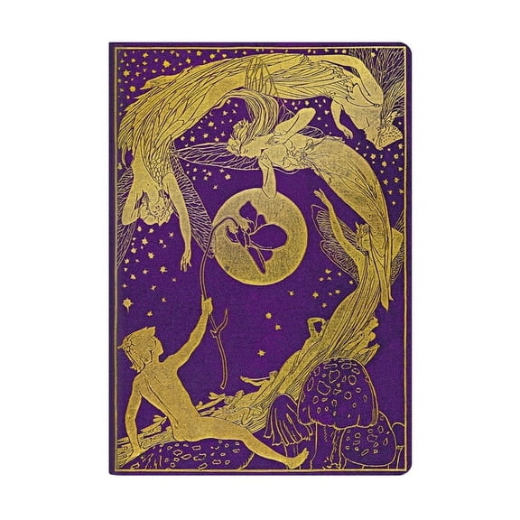 Violet Fairy A4 Dot Grid Cahier Notebook, 80pg, 100gsm by Paperblanks (Lang's Fairy Books), (Hardcover)