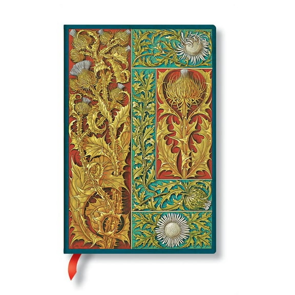 Paperblanks | Wild Thistle | Vox Botanica | Softcover Flexi | Mini | Lined | Elastic Band Closure | 208 Pg | 80 GSM (Diary)