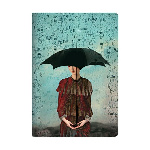 Wordscapes A4 Lined Softcover Cahier, 80pg, 100gsm by Paperblanks (Free Your Mind), (Hardcover)