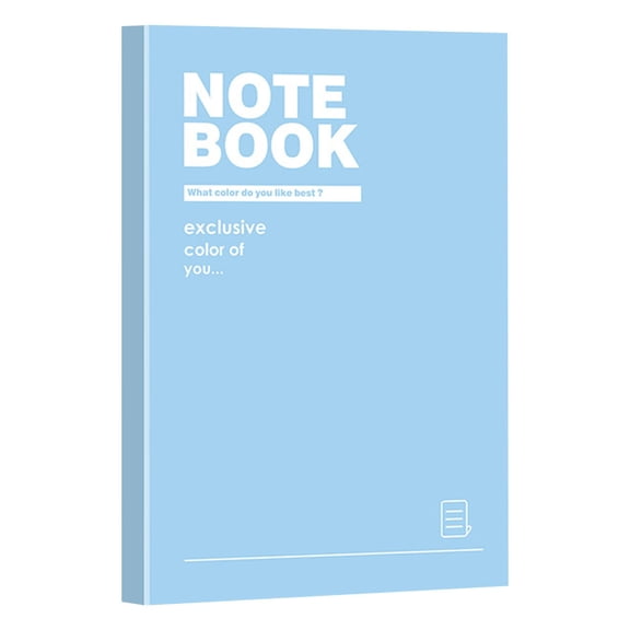 Paperboard Journal Notebook, 5.43x8.1 Inch Rigid Cardstock Cover, for Office Meeting Notes and Daily Task Tracking, Pastel Blue, YDYB