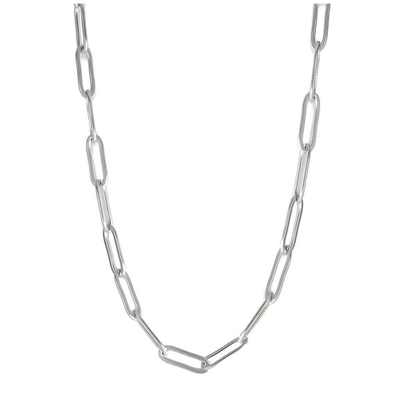 Paperclip Chain Necklace or Bracelet for Women or Men Stainless Steel Ginger Lyne Collection
