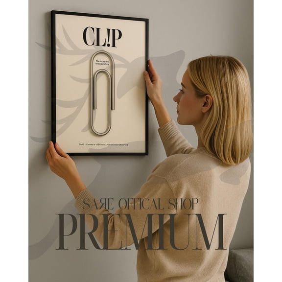 Paperclip Concept Startup Wall Art Print, Unframed Paper Poster 8x10in