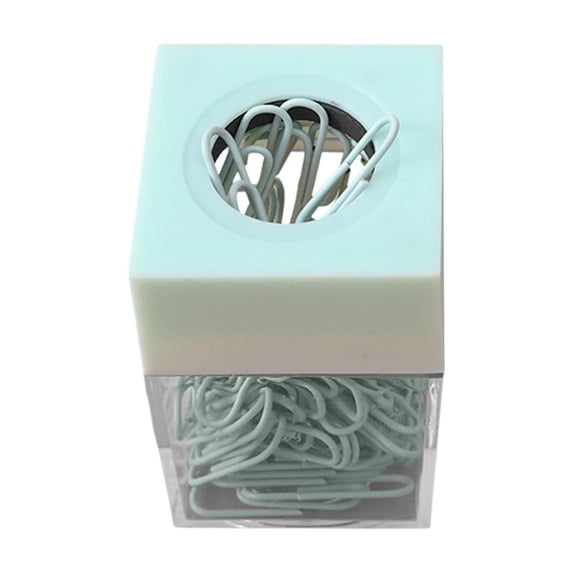 Paperclip Holders For Desk Paper Clip Storage For Desk Adorable Paperclip Holder Transparent Paper Clip Holder Desktop Paper Clip Dispenser For Desk Supplies Organizer Accessories