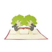 FOMANN Papercraft Handmade 3D Greeting Cards for All Occasions Pop Up Card For Anniversary, Birthday, Valentine, Wedding, Congratulations Cards (koala)