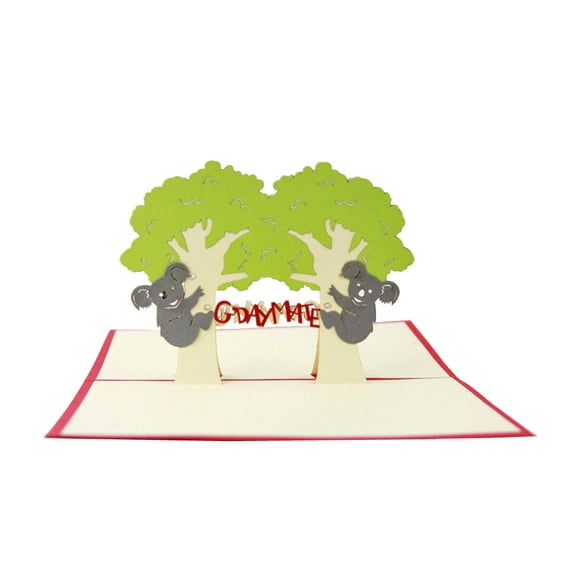 Papercraft Handmade 3D Greeting Cards for All Occasions Pop Up Card For Anniversary, Birthday, Valentine, Wedding, Congratulations Cards (koala)