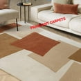 thumbnail image 1 of Papercut Modern Hand-Tufted Rug in Red Terracotta Area Rug, 1 of 5