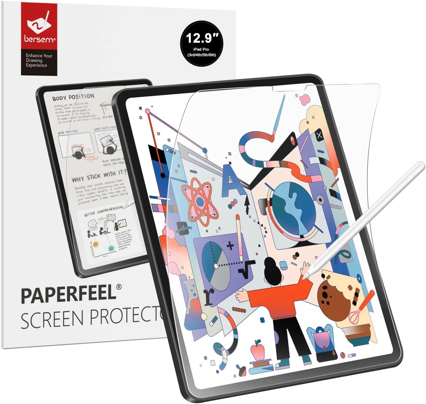Magnetic Paperfeel Screen Protector for iPad 9/8/7 10.2(2021/2020