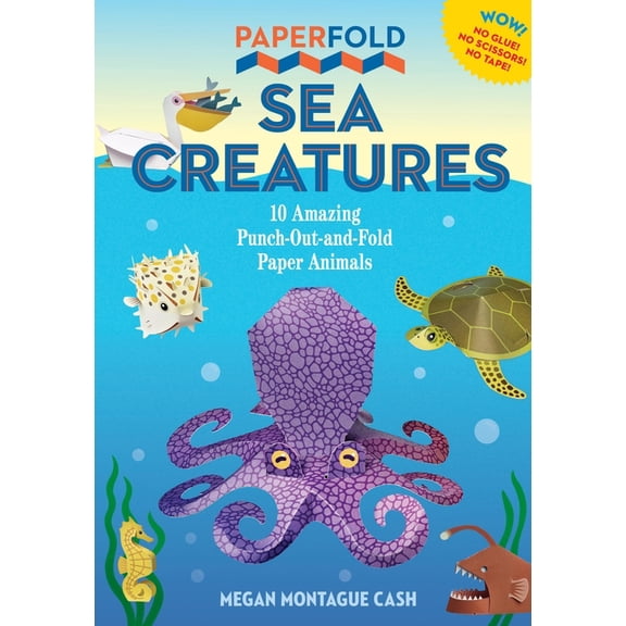 Paperfold Paperfold Sea Creatures: 10 Amazing Punch-Out-And-Fold Paper Animals, (Paperback)