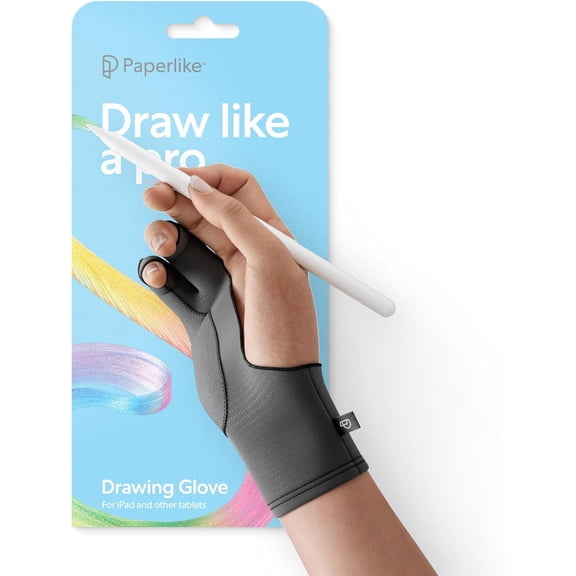 Paperlike® Drawing Glove for iPad - Artist Glove for Drawing on Tablets, Right and Left Hand; 3 Sizes (L)