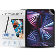 Penstudio Paper-Feel Screen Protector for iPad Pro 12.9" 3/4/5/6  Anti-Glare Matte PET Film for Drawing & Note-Taking, Paper-Feel Texture, Anti-Fingerprint, Fast Response