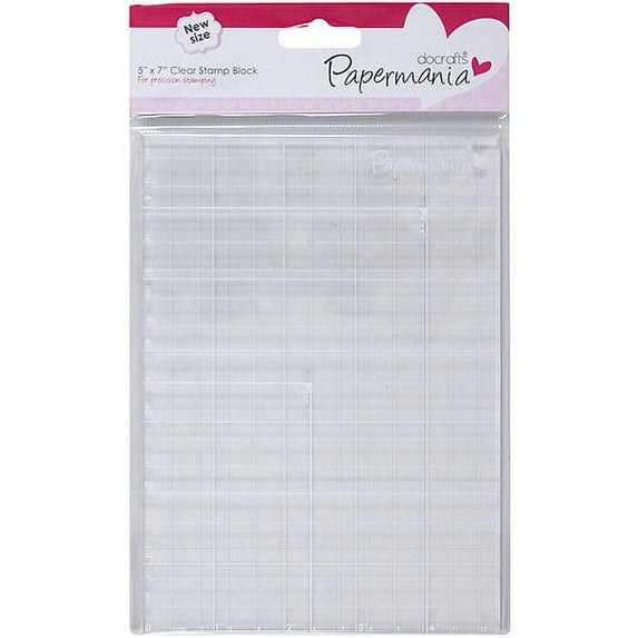 Papermania 5"x7" Clear Stamp Block-