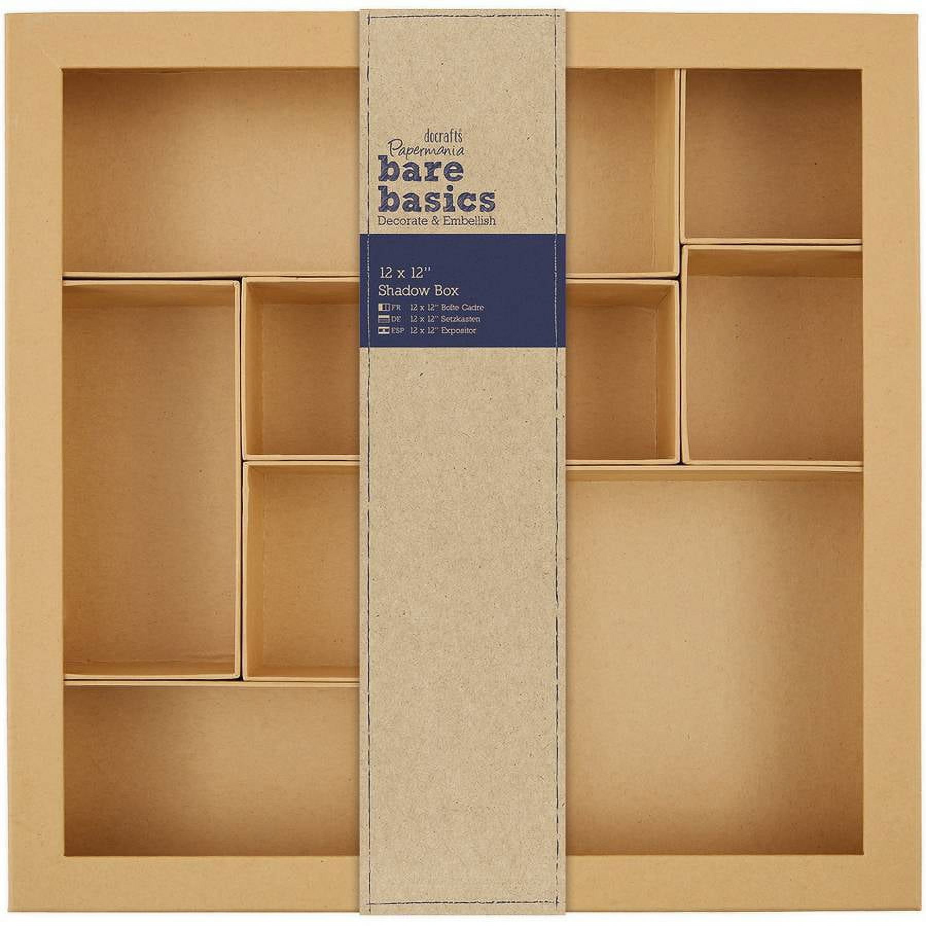 Papermania Bare Basics Shadow Box, 12" x 12"