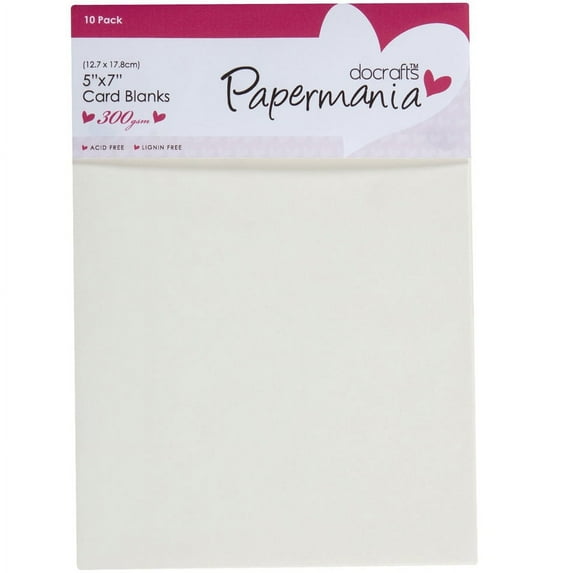 Papermania Cards/Envelopes 5"X7" 10/Pkg-Cream, Pk 4, Papermania