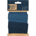 thumbnail image 1 of Papermania Denim Blue Ribbon 1m 2/Pkg-Denim Spot, Pk 3, Papermania, 1 of 1