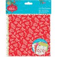 thumbnail image 1 of Papermania Folk Christmas Cards/Envelopes 6"X6" 12/Pkg-Linen Finish, Pk 3, 1 of 1