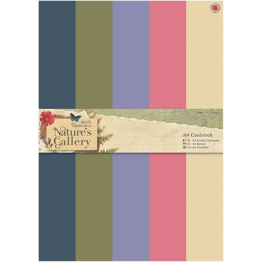 Papermania Solid Cardstock Pack A4 50/pk