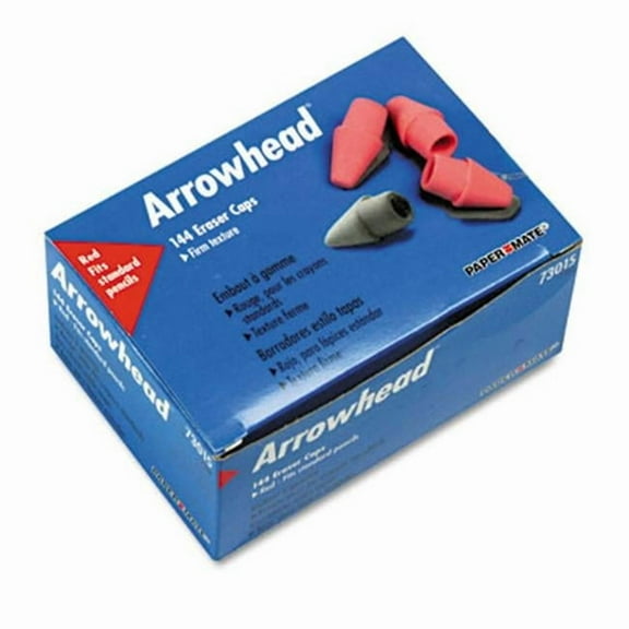 Papermate Arrowhead Eraser Caps 144 Per Box
