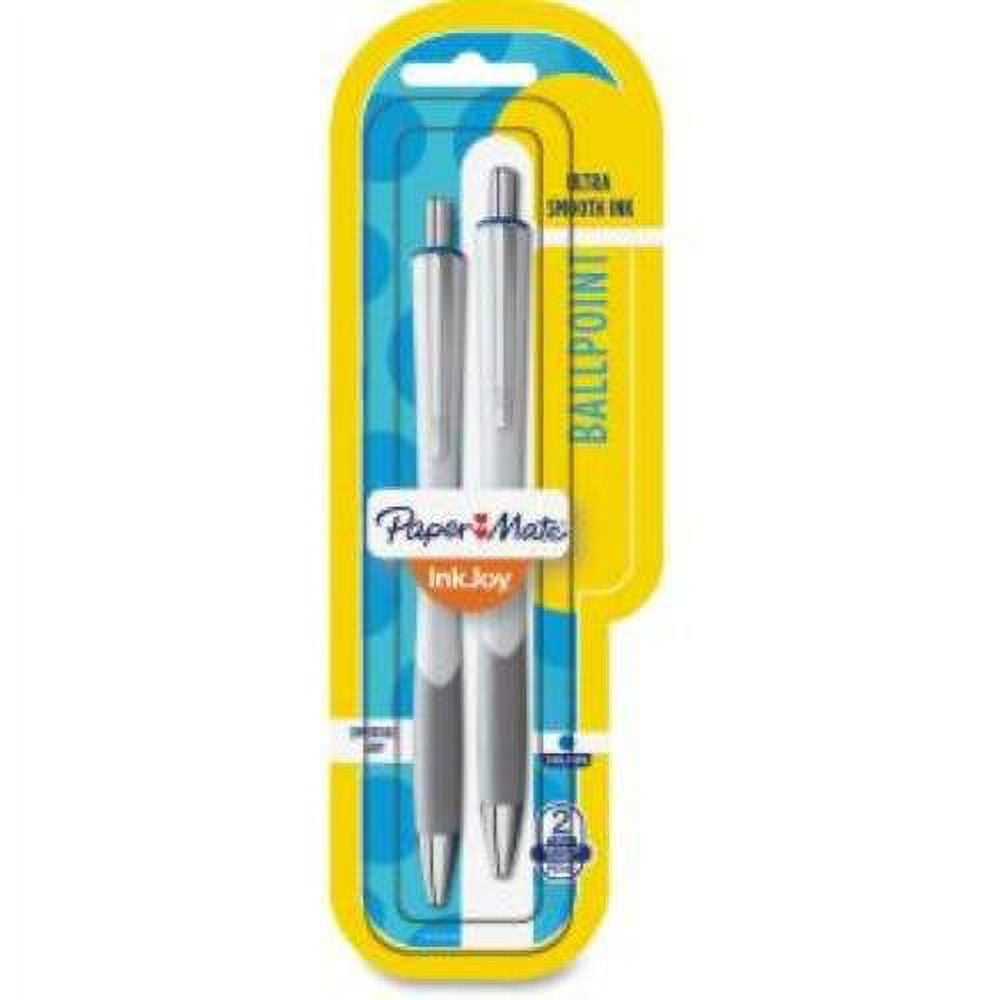 Papermate Ballpoint Pens Retract 1.0mm 2/PK Blue Barrel/Ink 1945648