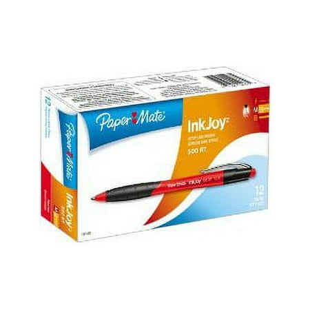 Papermate Inkjoy 500rt - Medium Pen Point Type - 1 Mm Pen Point Size - Red Ink - 12 / Set (1803495)