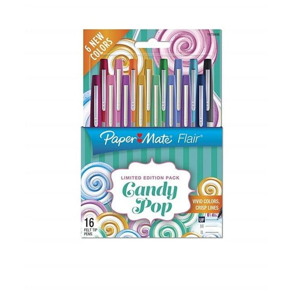Papermate  Ultra Fine Point Flair Felt Tip Pens, 16 Count