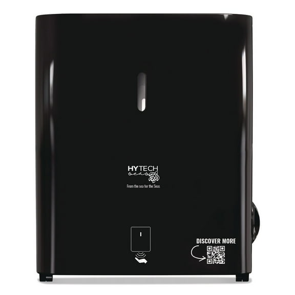 Papernet 419483 11.8 x 9.8 x 14.2 Hy Tech Automatic Towel Dispenser - Black (1/Carton)