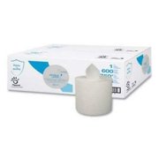 Papernet Double Layer Paper Towel, 1-Ply, 7.6" x 15", White, 600/Roll, 6 Rolls/Carton (410083)G7