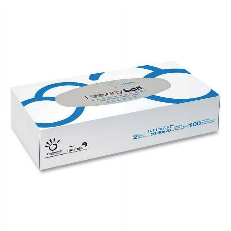 Heavenly Soft Facial Tissue, 2-Ply, White, 100/Flat Box, 30 Boxes/Caton Heavenly Soft Facial Tissue, 2-Ply, White, 100/Flat Box, 30 Boxes/Caton