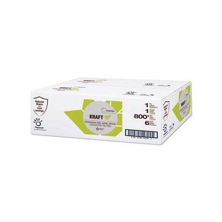 Papernet Heavenly Soft Hardwound Paper Towel Wipes Kraft, 7.8&Quot; x 800 ft, Brown, 6 Rolls/Carton
