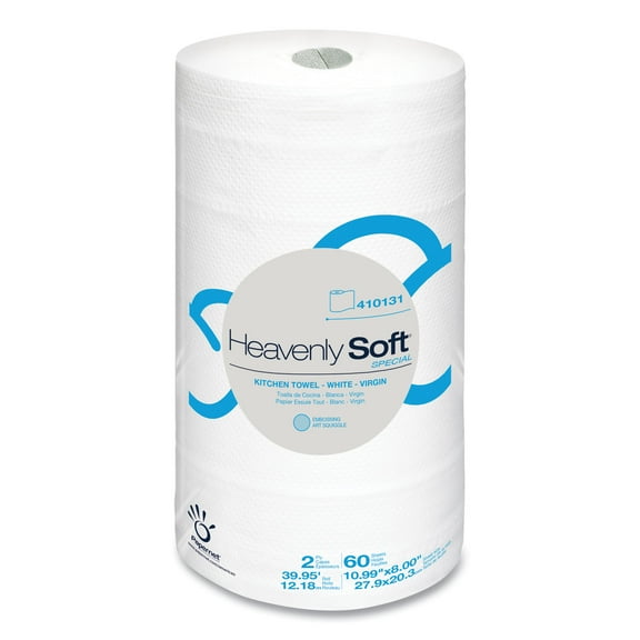 Sofidel America Papernet Heavenly Soft Kitchen Paper Towel Special 8" x 11" White 60/Roll 30 Rolls