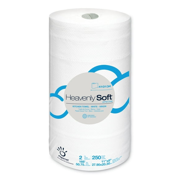 Papernet Heavenly Soft Paper Towel 11" x 167 ft White 12 Rolls/Carton 410134
