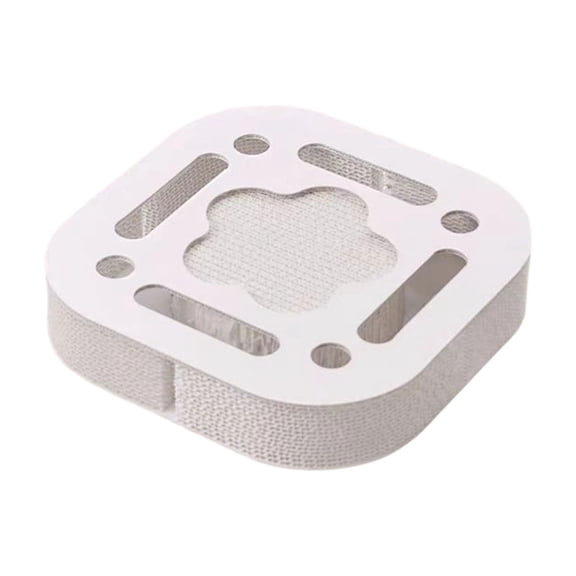 Paperpark Square Cat Toy - Cat Turntable With Bell Ball, Corrugated Paper Cat Scratcher For Self-Entertainment, Nail Grinding, Pet Supplies For Cats, Indoor Cats, Kittens