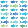 thumbnail image 1 of Paperproducts Design Luncheon Napkins, Aquarell Multicolor Fish, 6.5", 20 Count, 1 of 1