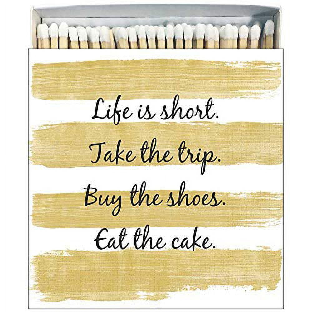 Paperproducts Design Match Box Set of 2 Life Is Short