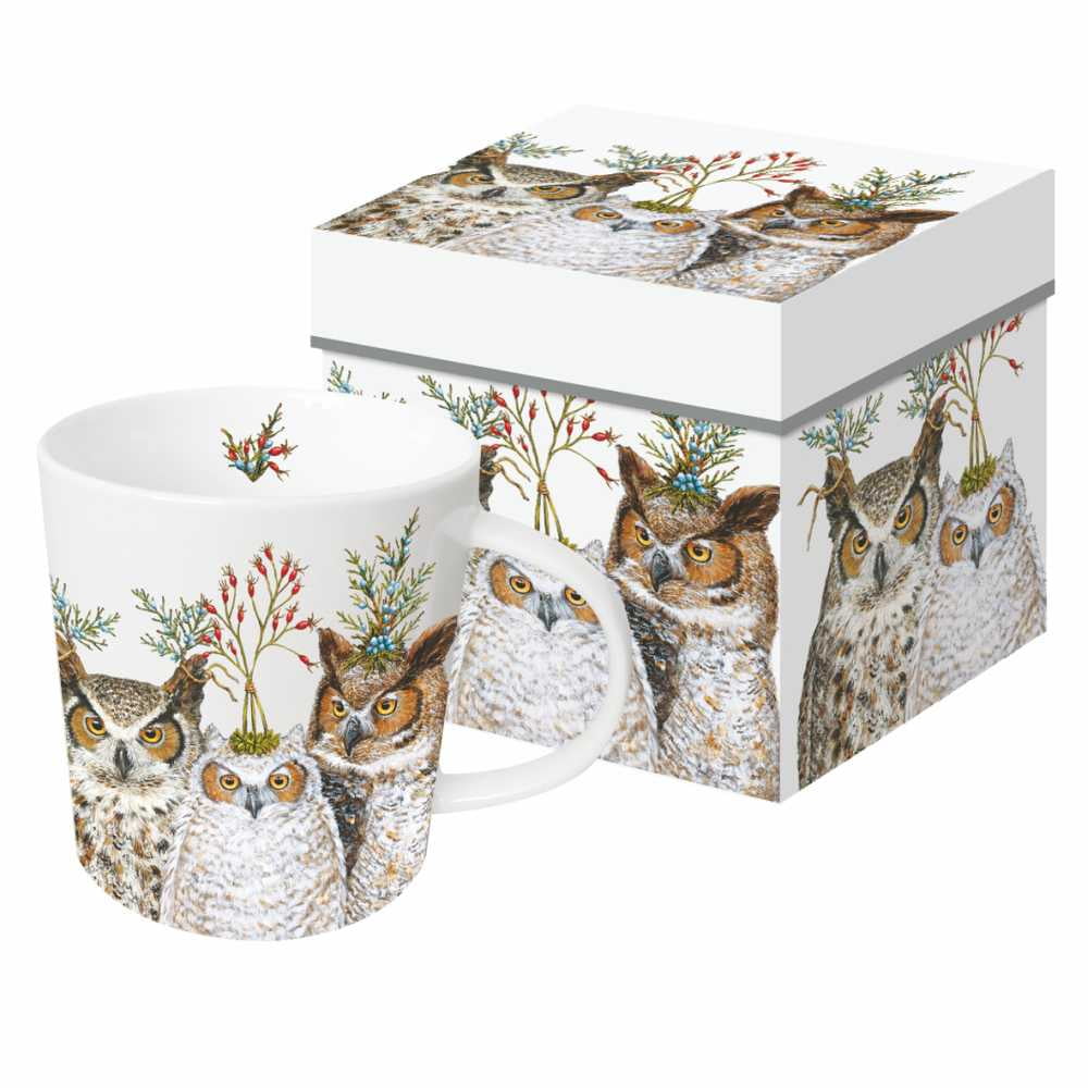 Paperproducts Designs - 13.5 oz. Mug - Holiday Hoot