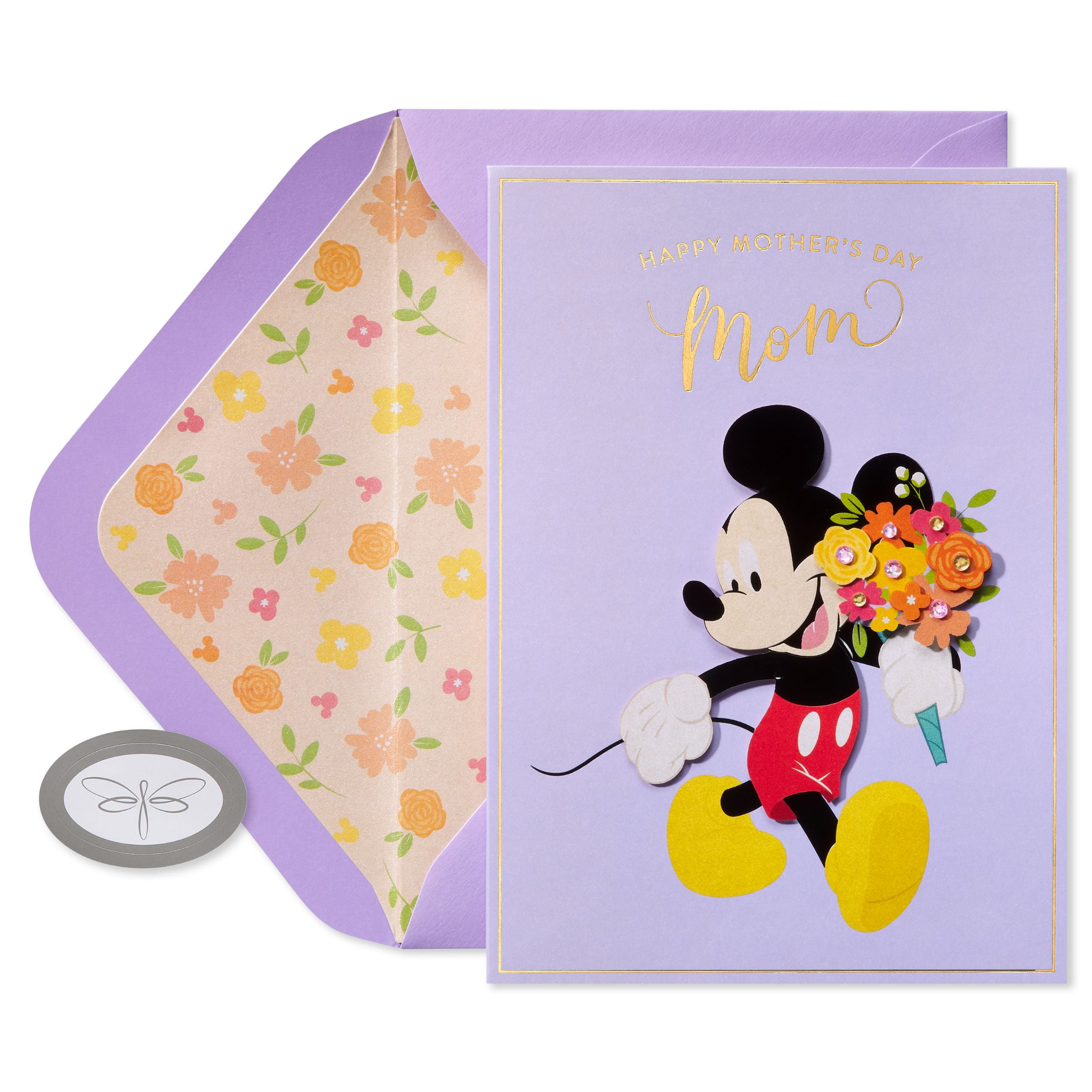 Papersong Disney's Mickey Mouse Mother's Day Card for Mom (Best Mom ...