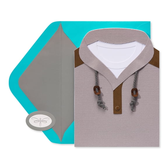 Papersong Premium Birthday Card (Men's Hoodies)