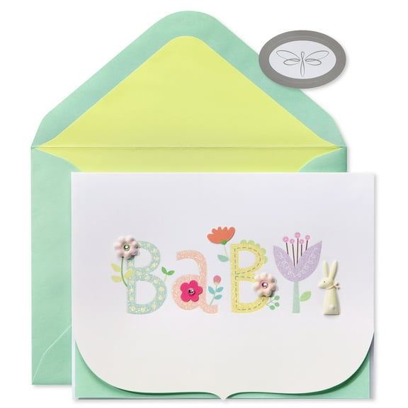 Papersong Premium New Baby Card for New Mom (Sweet New Addition)