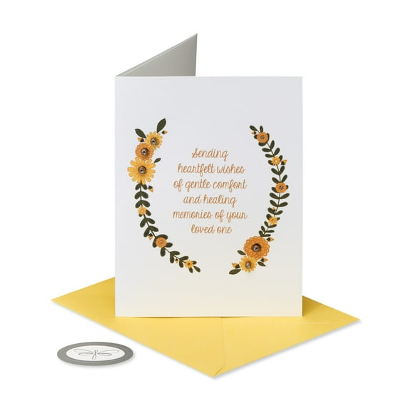 Papersong Premium Sympathy Card (Heartfelt Condolences)