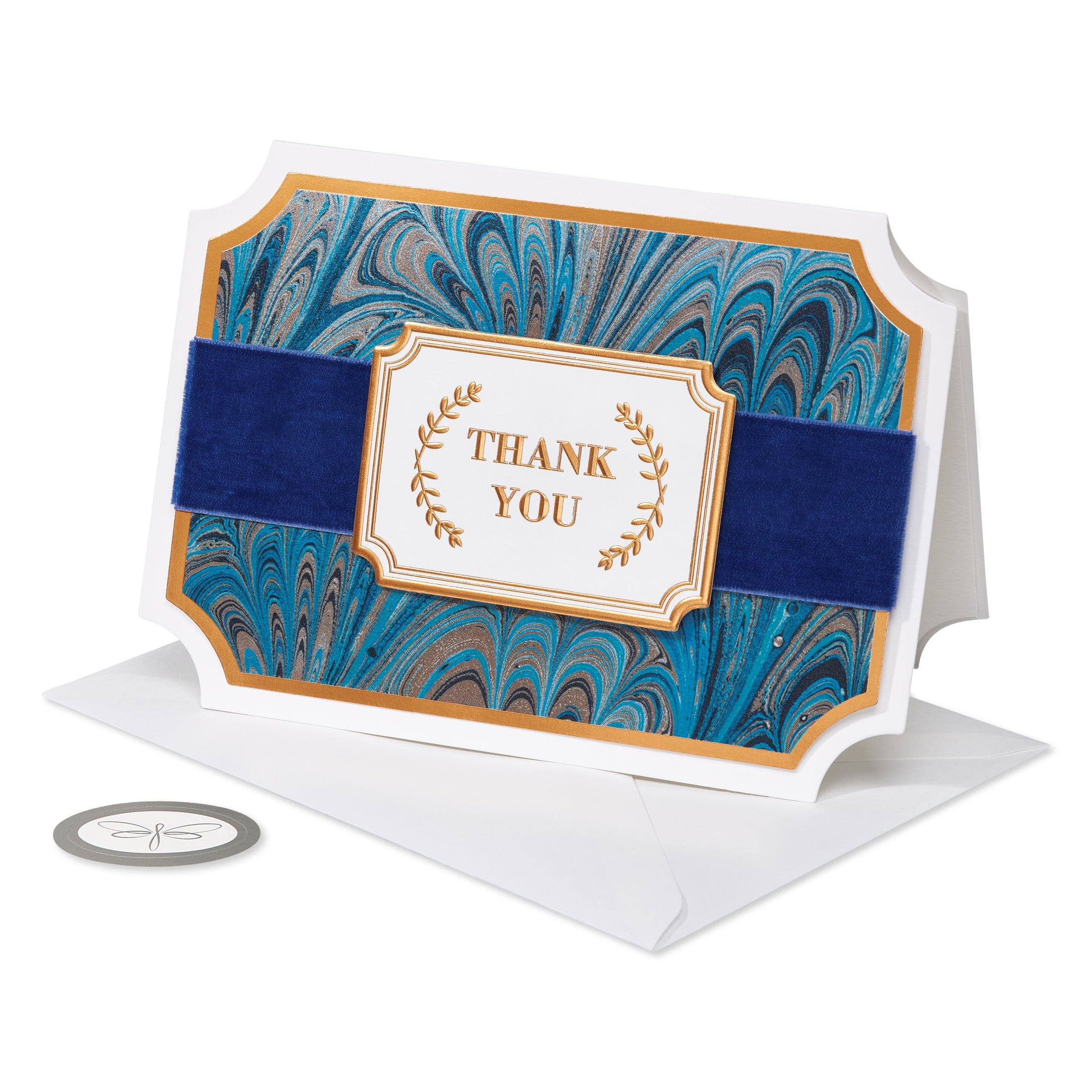 Papersong Premium Blank Thank You Card (Elegant Appreciation)