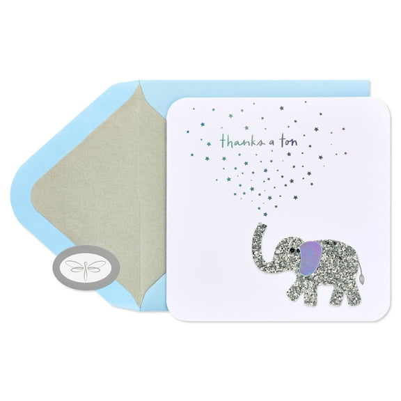 Papersong Premium Blank Thank You Card (Elephant)