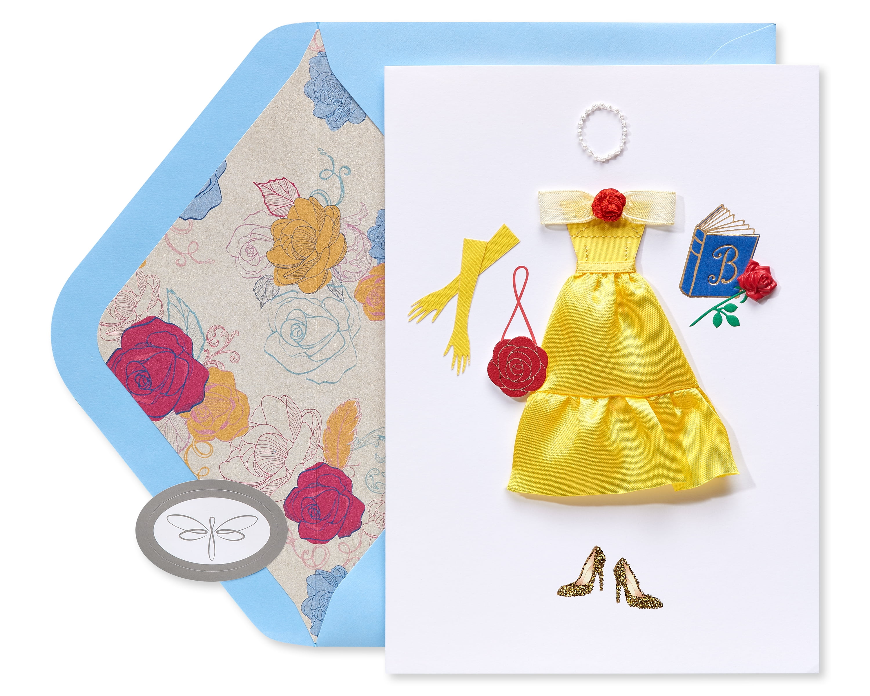 Papersong Premium Thinking of You Friendship Card (Belle Outfit)