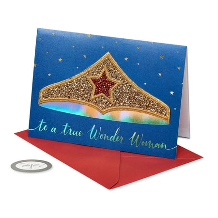 Papersong Premium Thinking of You Friendship Card (Wonder Woman)