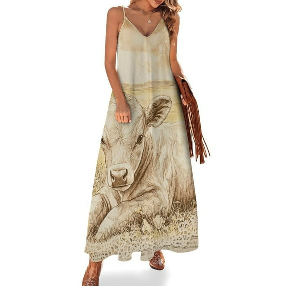 Papertrailstudio_A_soft_vintage_collage_of_aged_book_pages_fl_fb1c910f-c727-4b75-ad07-db949ddfbae2_2 Women's Summer Dresses 2025 Beach Casual Sleeveless Floral Print Tank Loose Sundress