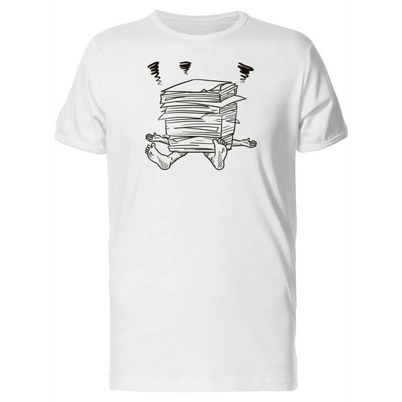 Paperwork Stress Doodle T-Shirt Men -Image by Shutterstock, Male XX-Large