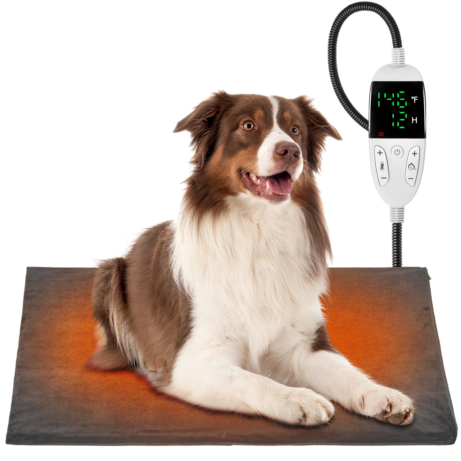 Papettly Dog Cat Heating Pad Indoor, 13 Timer Setting Constant