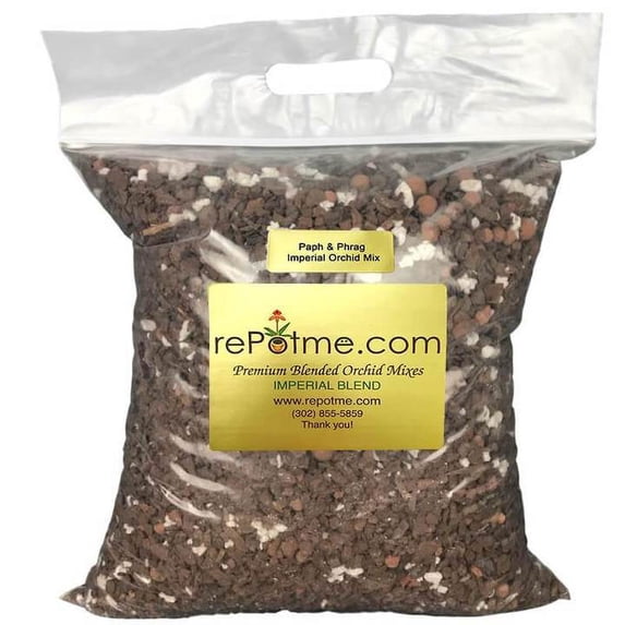 Paph and Phrag Imperial Orchid Mix (Mini Bag) by rePotme